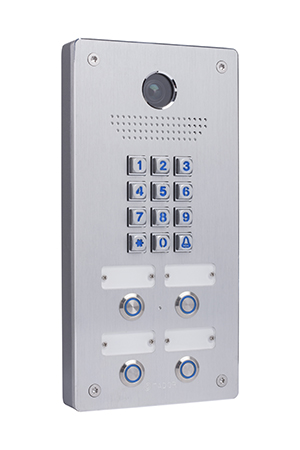 SIP IP Door entery keypad Panel 4 buttons for houses and offices