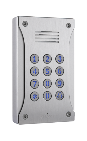 KX-T918-MTL, Analogue Door intercom panel for analoge PBX, analog extension at pbx