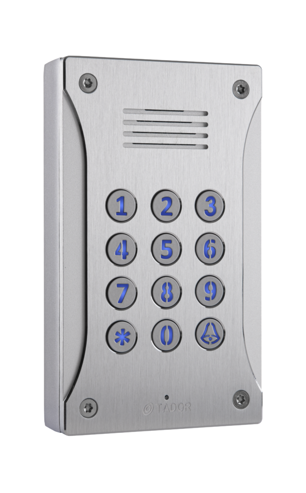 KX-T918-MTL, Analogue Door intercom panel for analoge PBX, analog extension at pbx