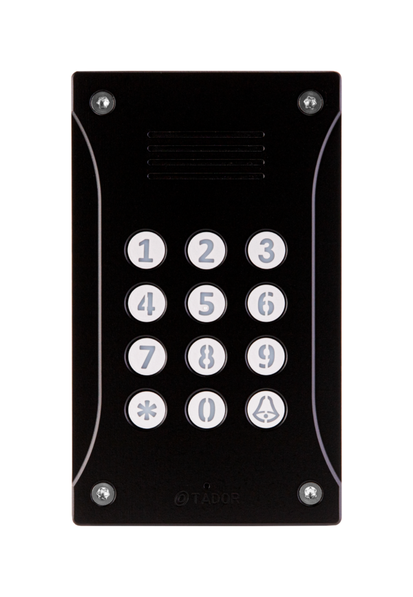 black analogue door entry panel for pbx extension, pbx extension, analog pbx doorphone