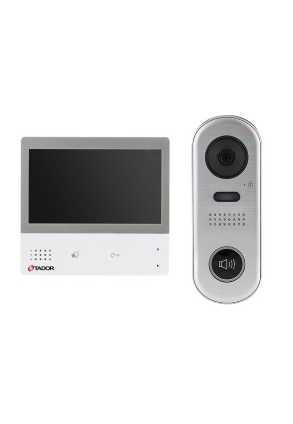Two wires kit that include door entry calling panel and 7 inch monitor, possible to use wifi monitor or regular monitor